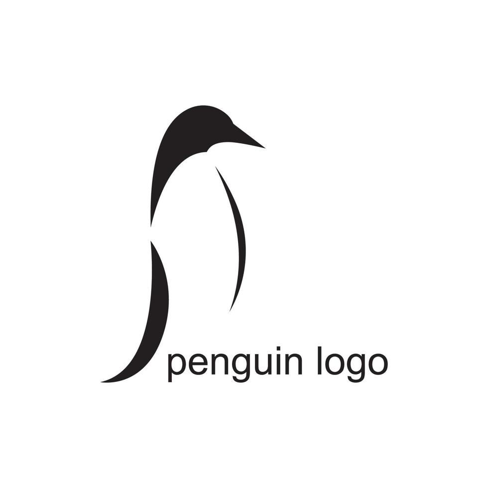 Pinguin-Tier-Logo vektor