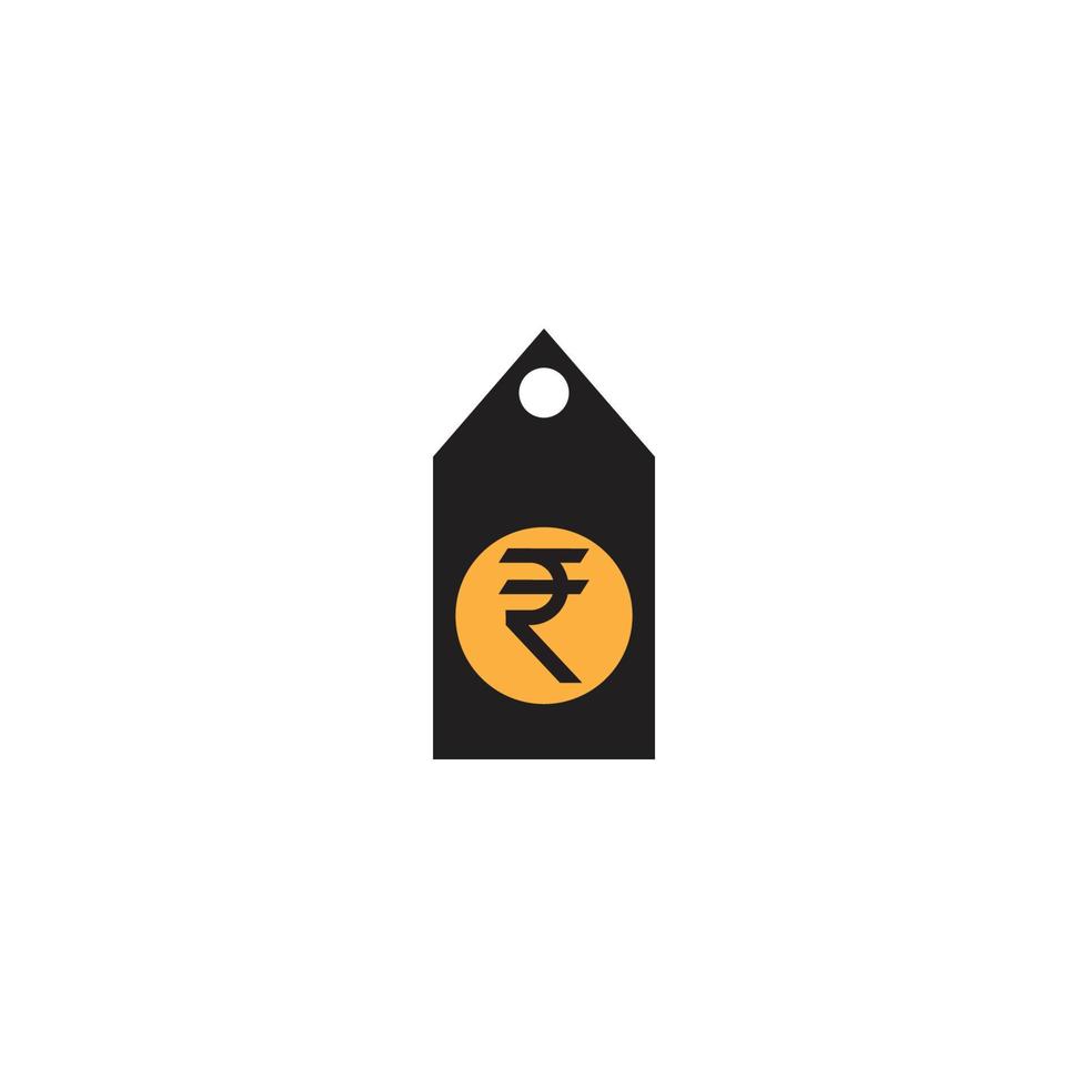 indisk rupee ikon. indisk rupee tecken vektor