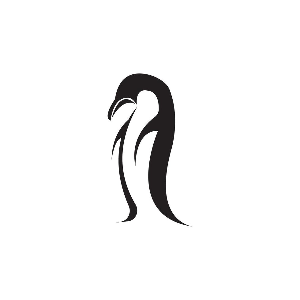 Pinguin-Tier-Logo vektor