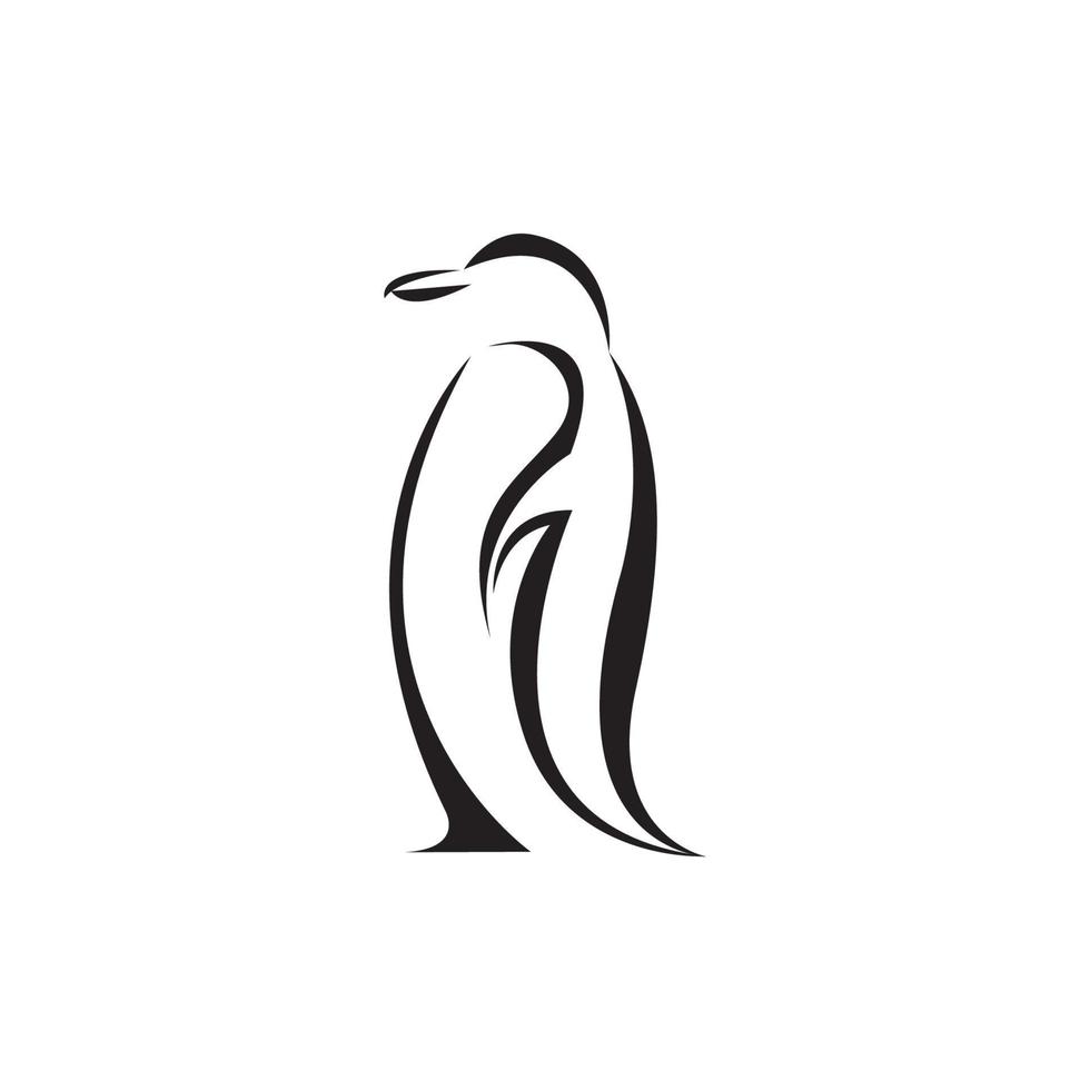 pingvin djur- logotyp vektor