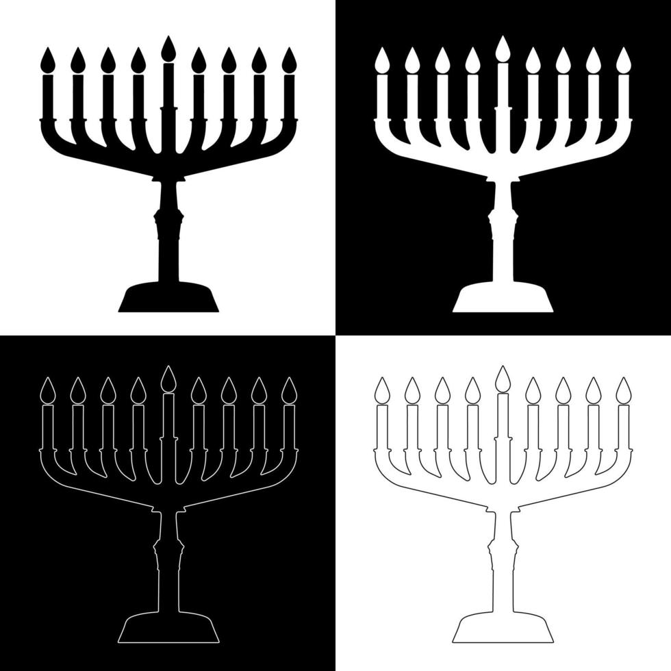 hanukkah ljus teckning vektor för webbplatser, utskrift och andra