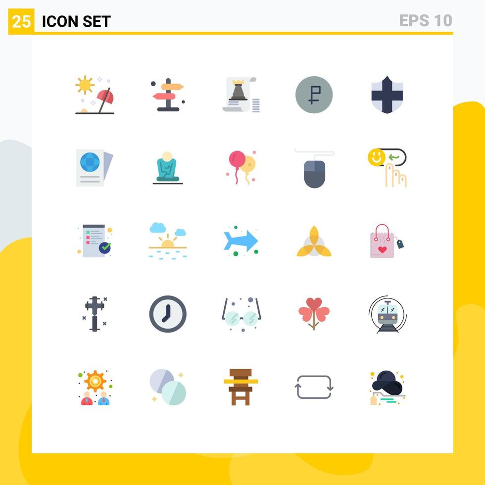 25 kreativ ikoner modern tecken och symboler av finansiera mynt väg företag planera redigerbar vektor design element
