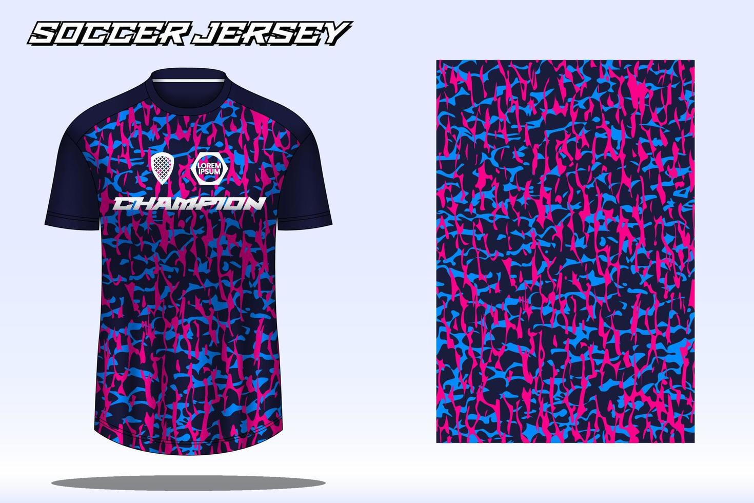Fußballtrikot-Sport-T-Shirt-Designmodell für Fußballverein 20 vektor