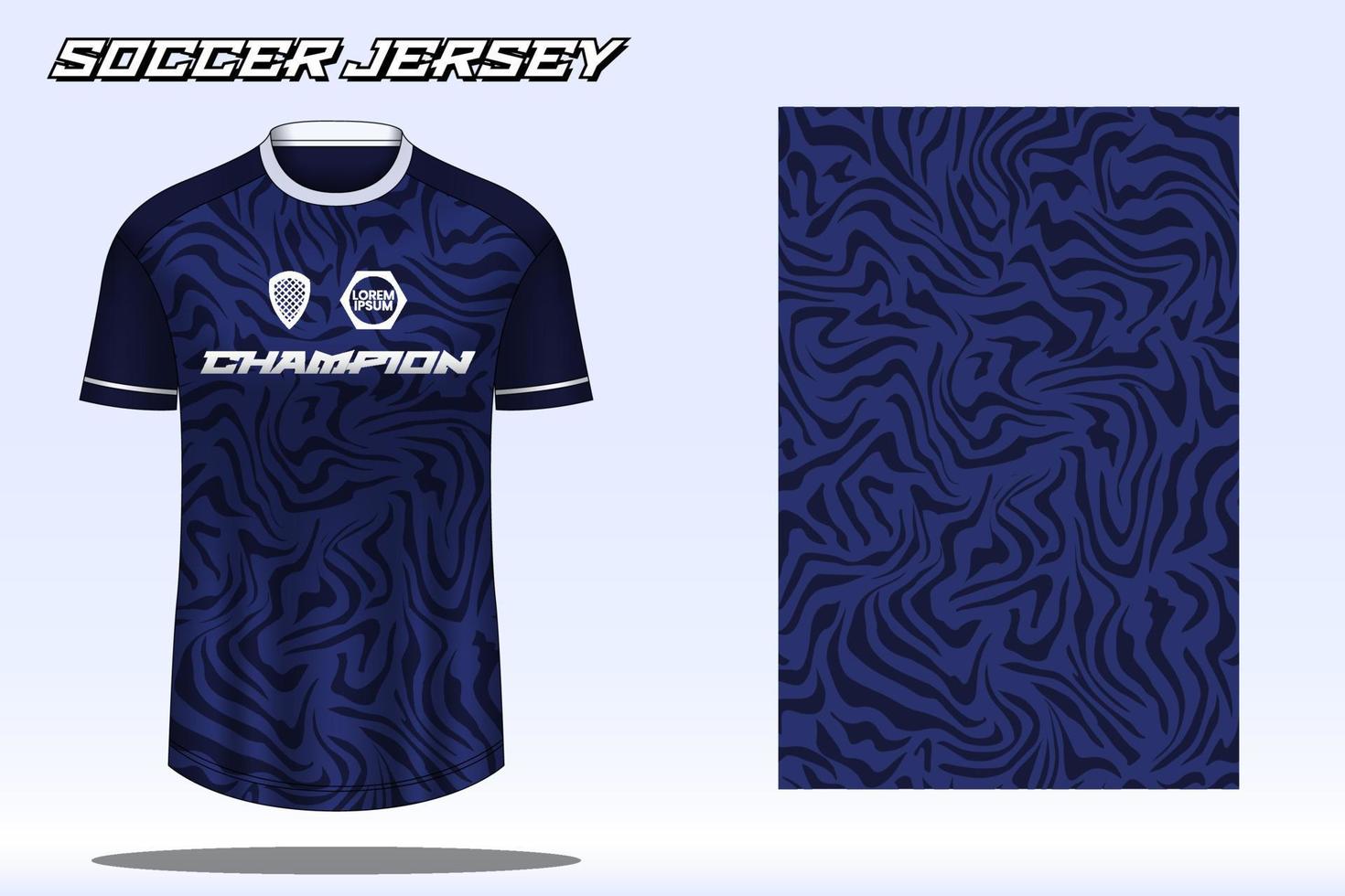 Fußballtrikot-Sport-T-Shirt-Designmodell für den Fußballverein 07 vektor