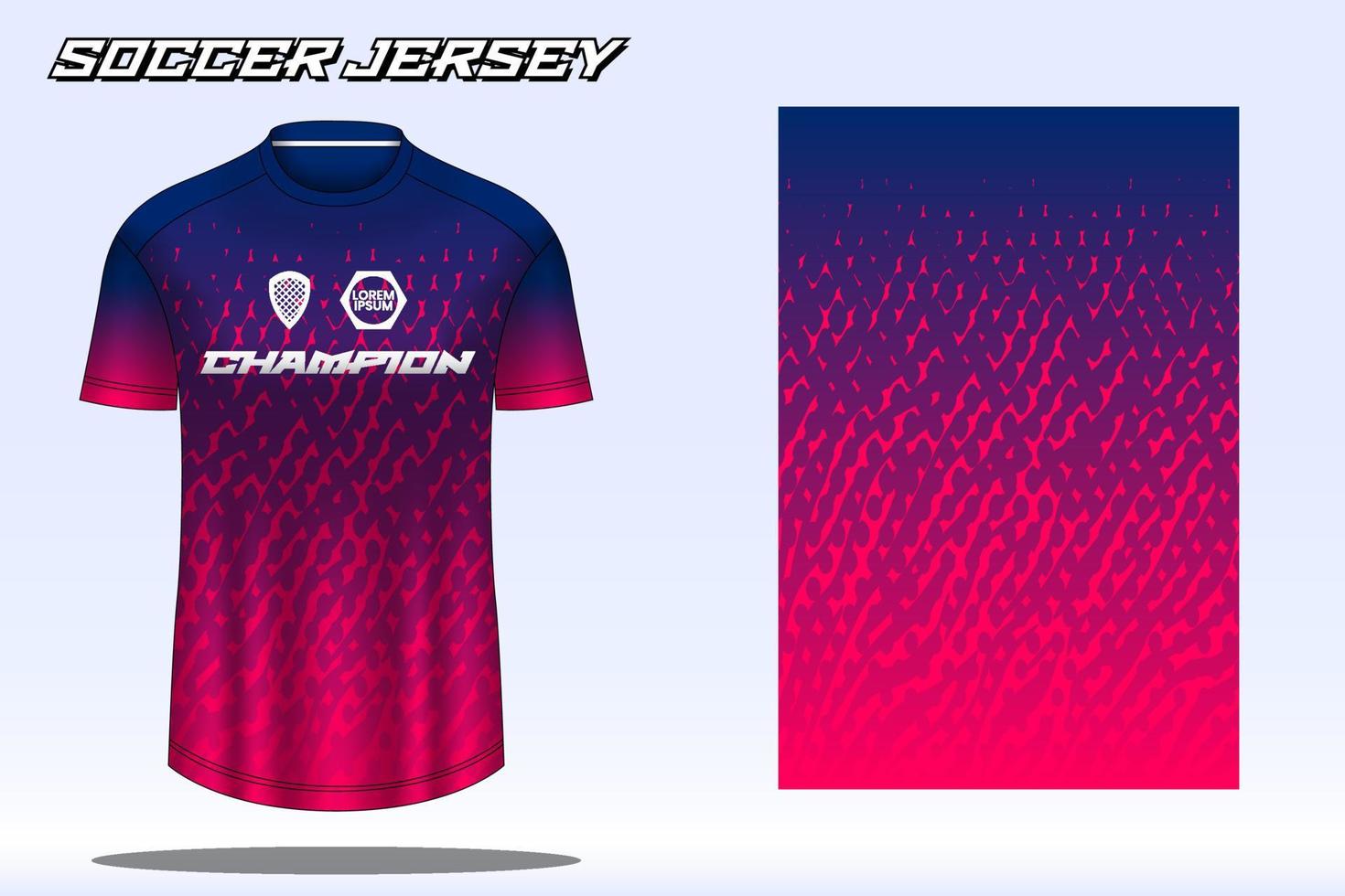Fußballtrikot-Sport-T-Shirt-Designmodell für den Fußballverein 26 vektor