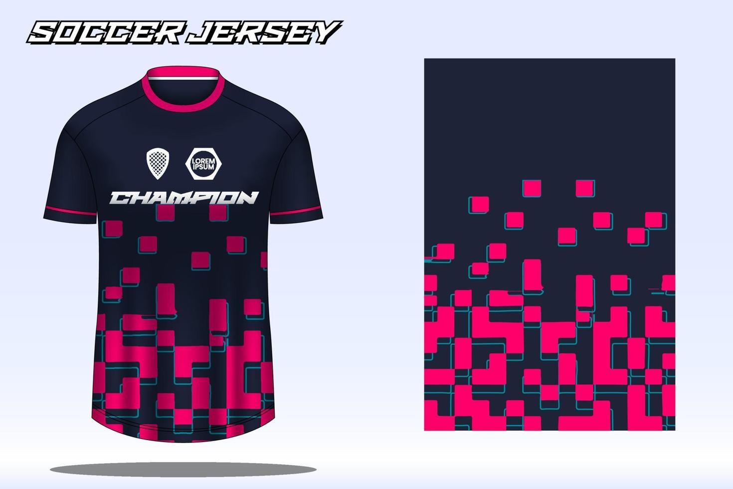 Fußballtrikot-Sport-T-Shirt-Designmodell für den Fußballverein 09 vektor