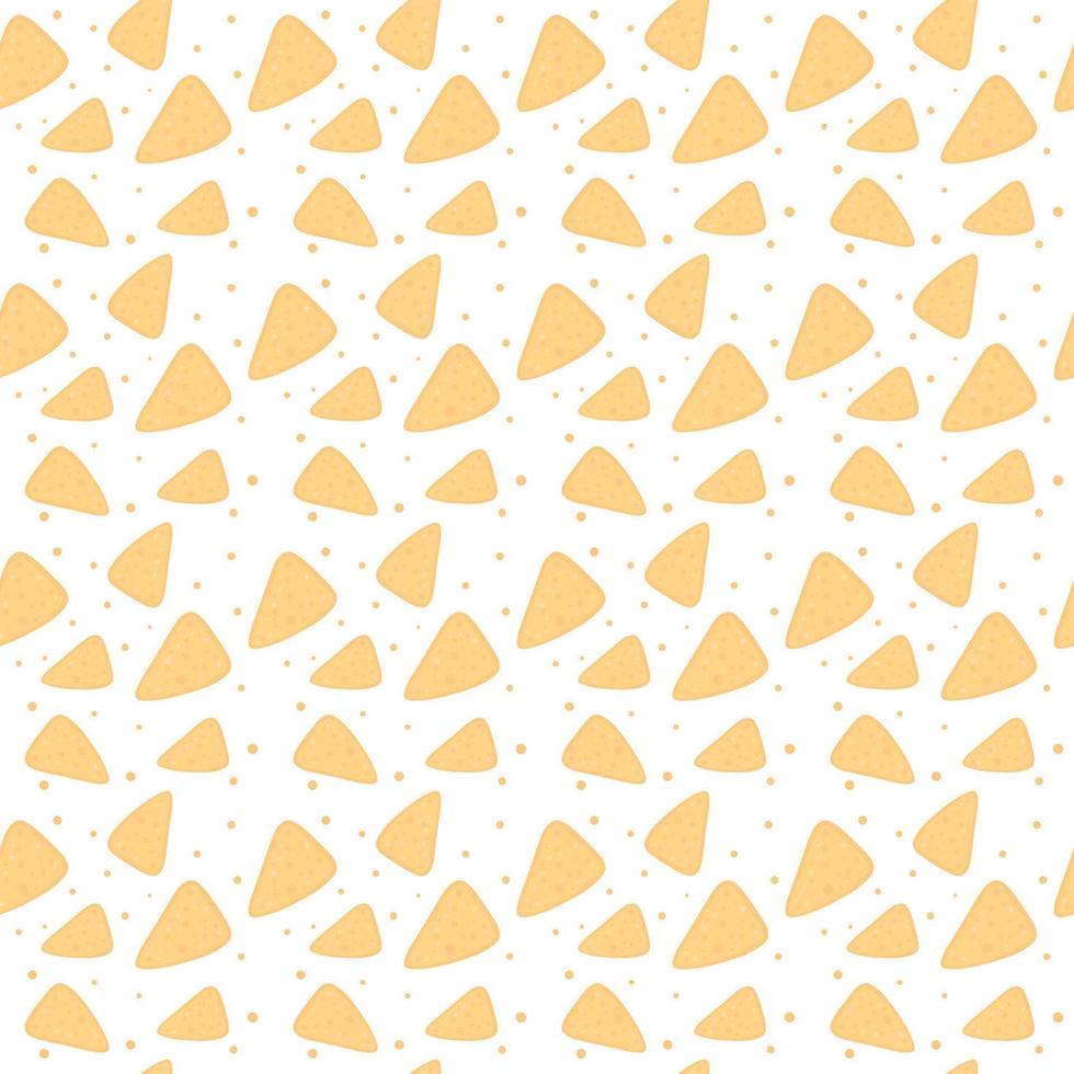 tortilla pommes frites eller nachos tortillas sömlös mönster platt vektor Färg ikon för appar och webbplatser