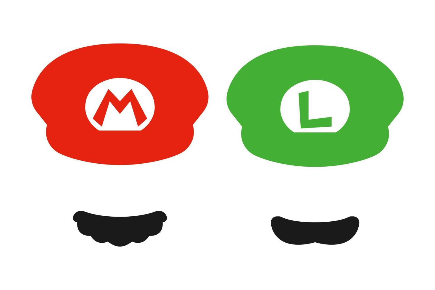 hatt Mario och luigi vektor