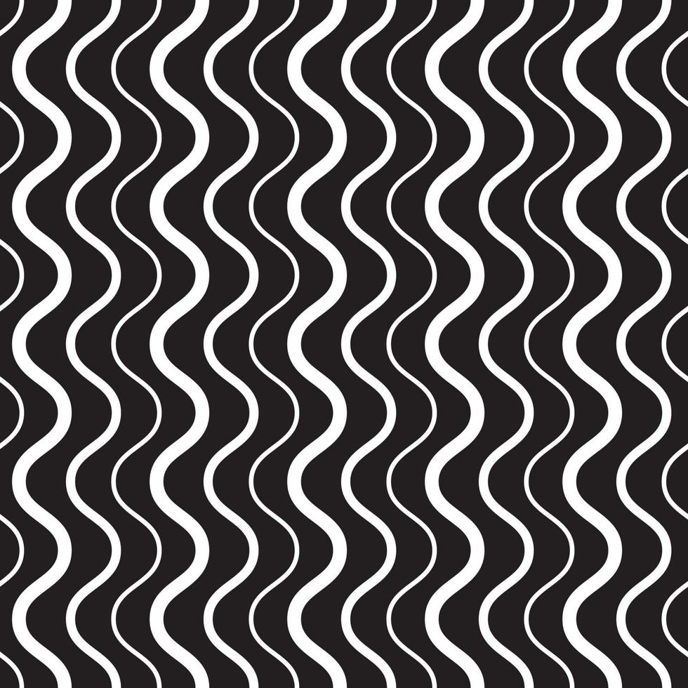 svart och vit abstrakt vågig mönster vektor