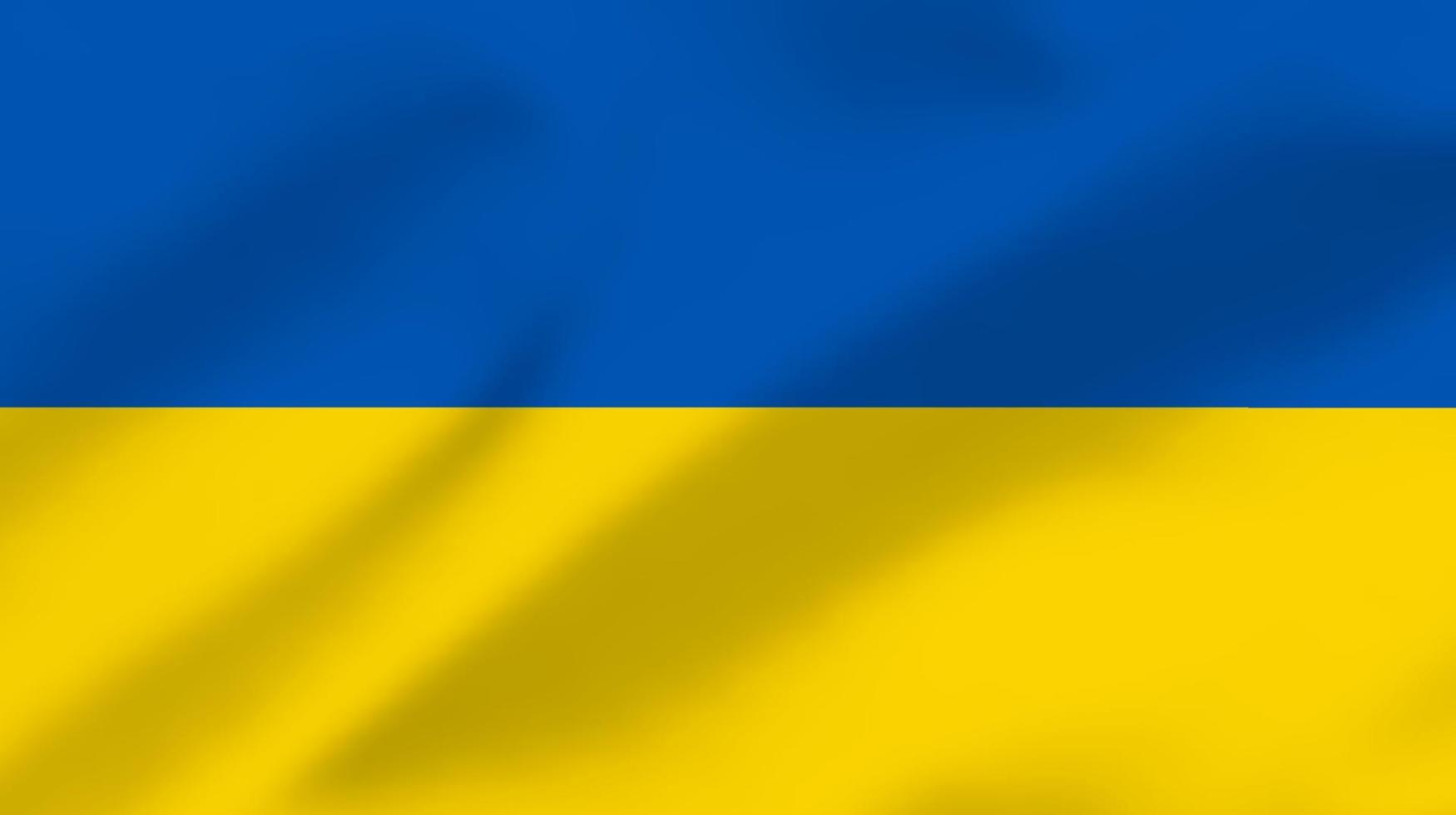 ukrainische Nationalflagge. wehende flagge der ukraine. Vektor-Illustration vektor