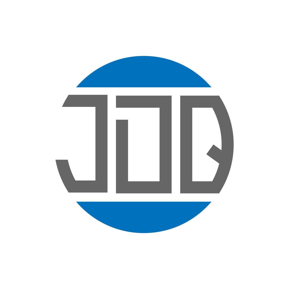 jdq brev logotyp design på vit bakgrund. jdq kreativ initialer cirkel logotyp begrepp. jdq brev design. vektor