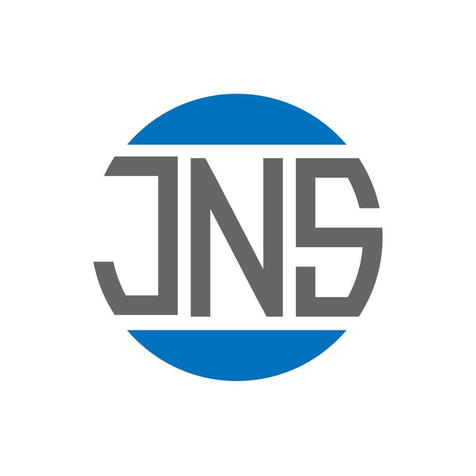 jns brev logotyp design på vit bakgrund. jns kreativ initialer cirkel logotyp begrepp. jns brev design. vektor