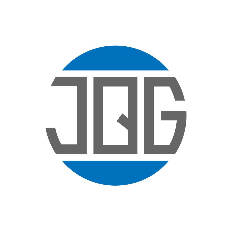 jqg brev logotyp design på vit bakgrund. jqg kreativ initialer cirkel logotyp begrepp. jqg brev design. vektor