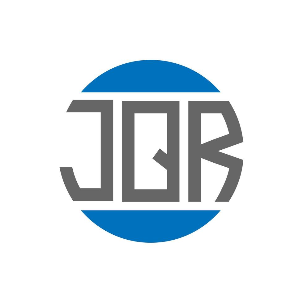 jqr brev logotyp design på vit bakgrund. jqr kreativ initialer cirkel logotyp begrepp. jqr brev design. vektor