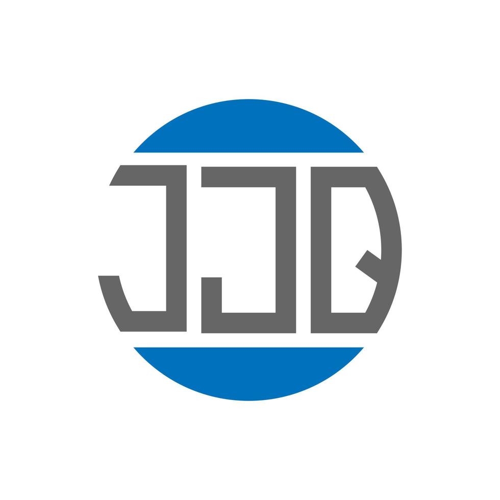 jjq brev logotyp design på vit bakgrund. jjq kreativ initialer cirkel logotyp begrepp. jjq brev design. vektor