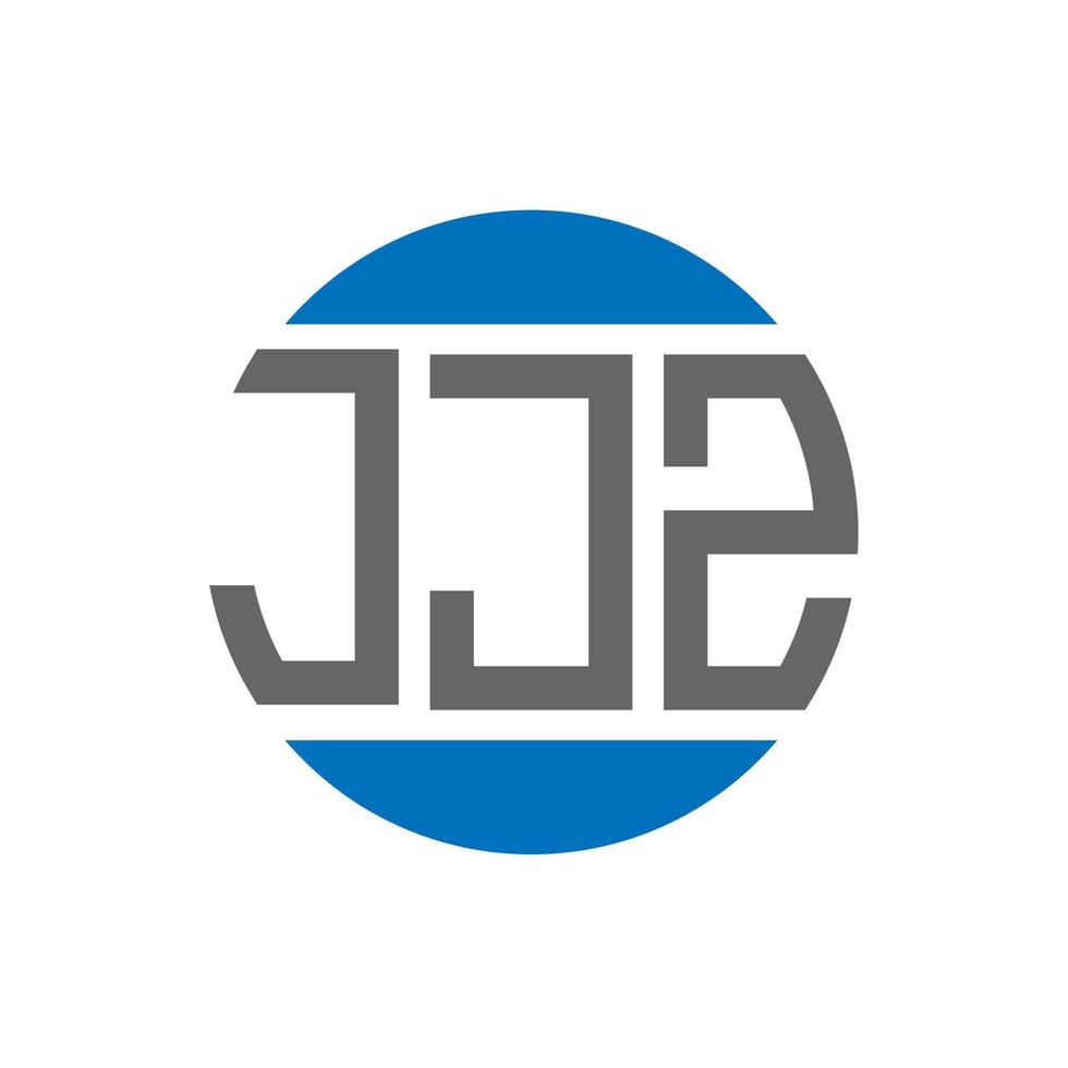 jjz-Buchstaben-Logo-Design auf weißem Hintergrund. jjz kreative initialen kreis logokonzept. jjz Briefgestaltung. vektor