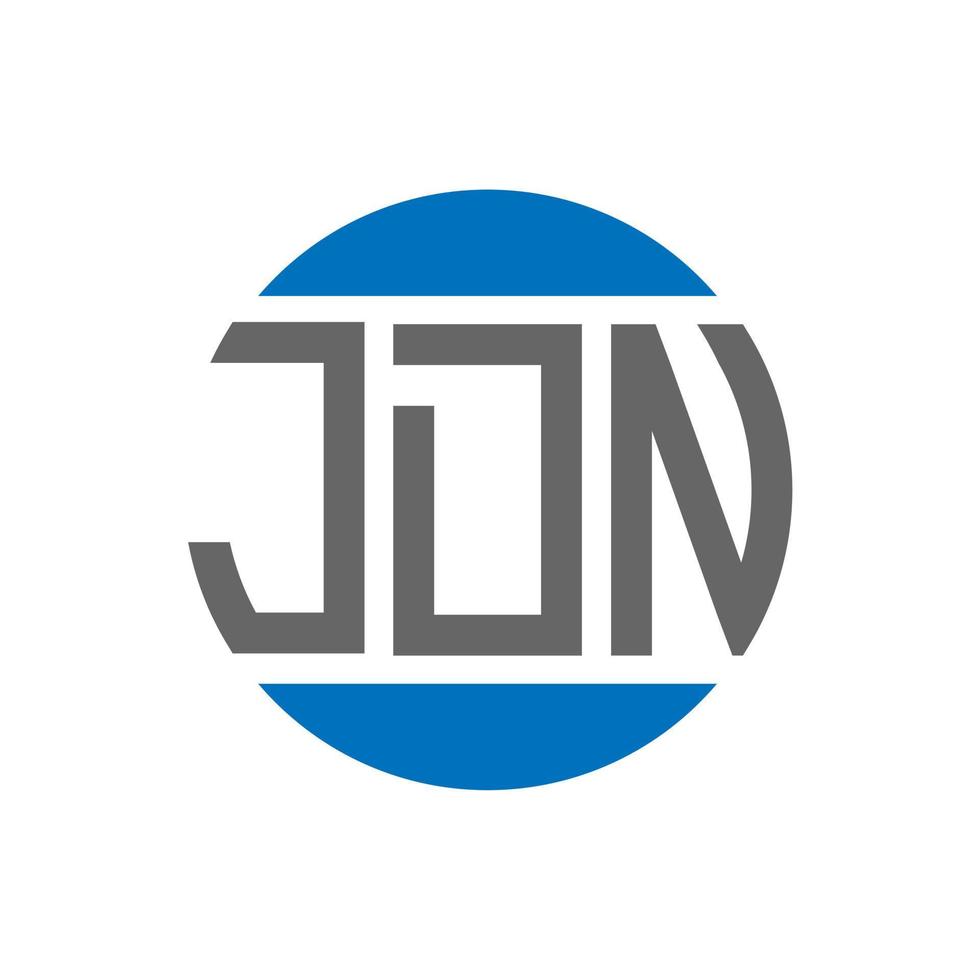 jdn brev logotyp design på vit bakgrund. jdn kreativ initialer cirkel logotyp begrepp. jdn brev design. vektor