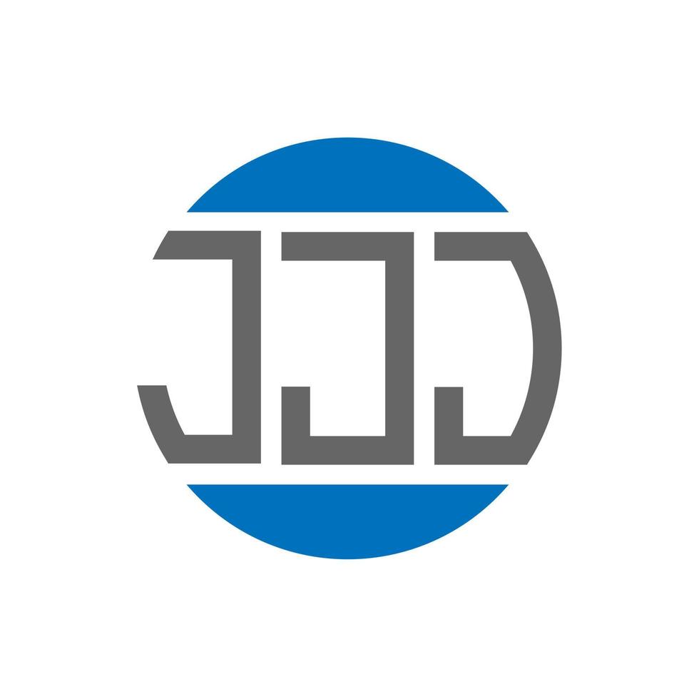 jjj-Buchstaben-Logo-Design auf weißem Hintergrund. jjj kreative initialen kreis logokonzept. jjj Briefgestaltung. vektor