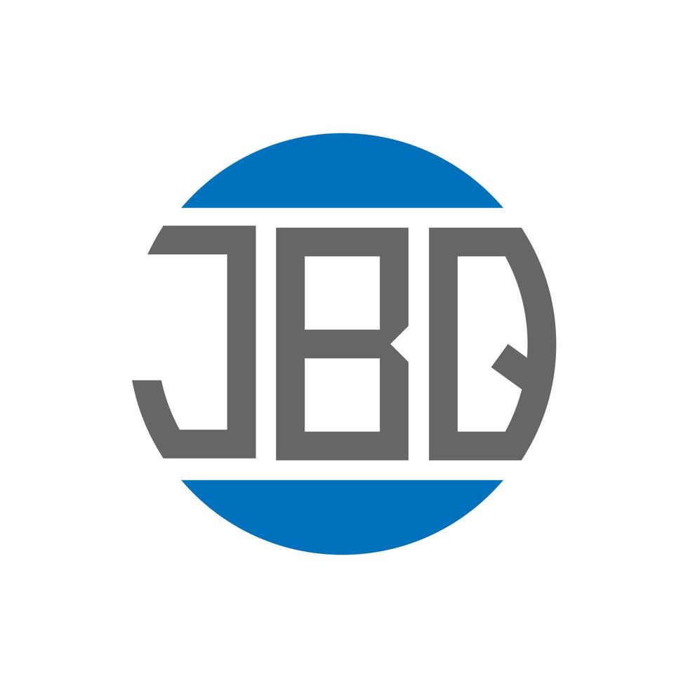 jbq-Buchstaben-Logo-Design auf weißem Hintergrund. jbq kreative Initialen Kreis Logo-Konzept. jbq Briefgestaltung. vektor