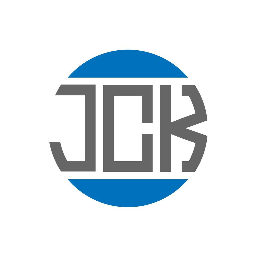 jck brev logotyp design på vit bakgrund. jck kreativ initialer cirkel logotyp begrepp. jck brev design. vektor