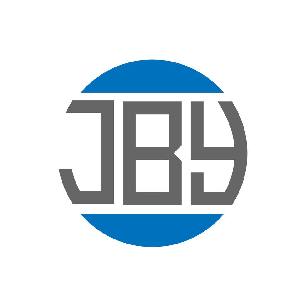 jby brev logotyp design på vit bakgrund. jby kreativ initialer cirkel logotyp begrepp. jby brev design. vektor