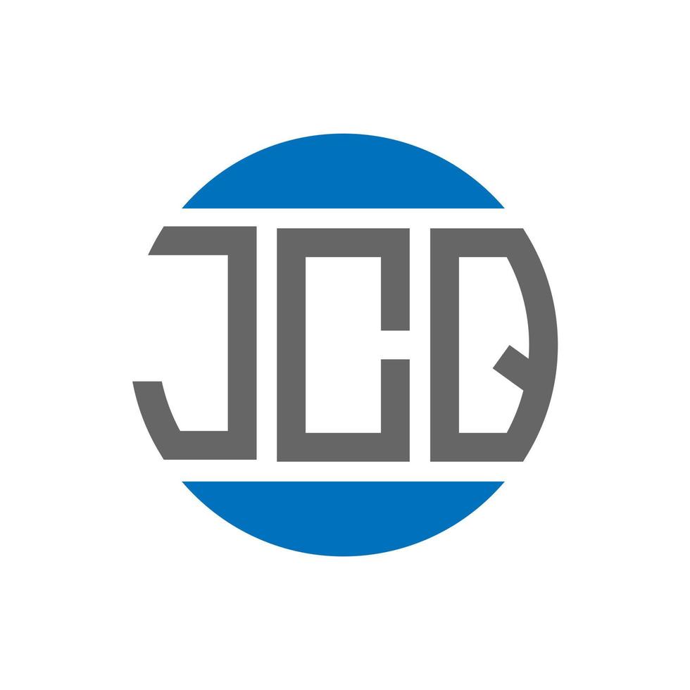 jcq brev logotyp design på vit bakgrund. jcq kreativ initialer cirkel logotyp begrepp. jcq brev design. vektor