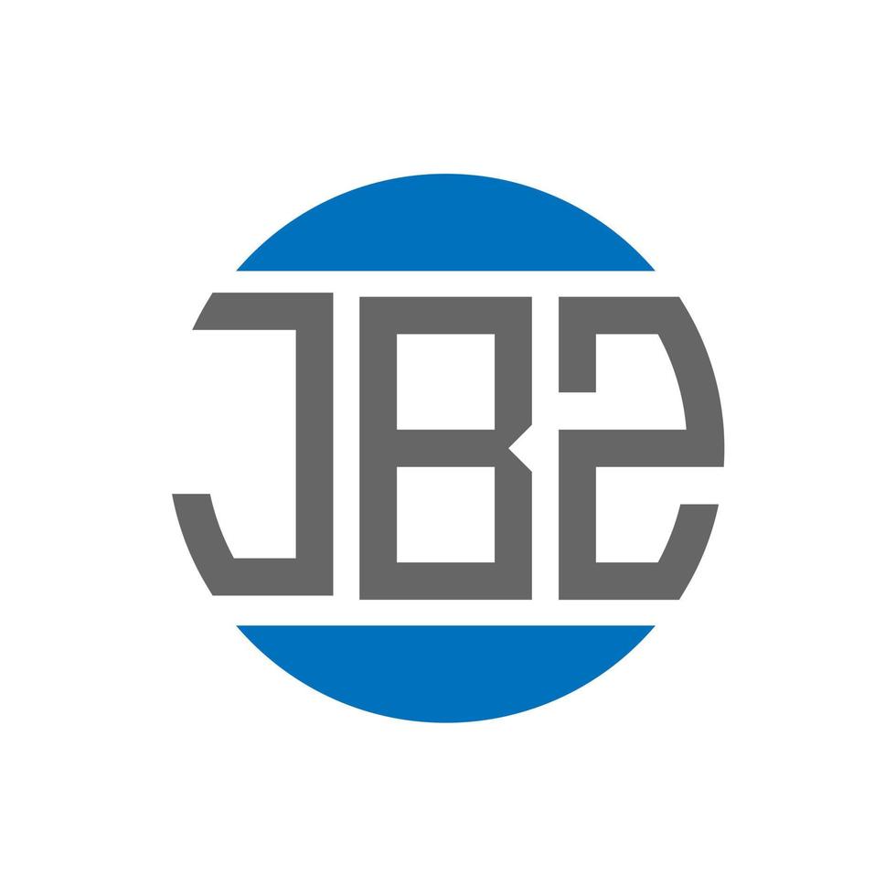 Jbz-Brief-Logo-Design auf weißem Hintergrund. jbz creative initials circle logo-konzept. jbz Briefgestaltung. vektor