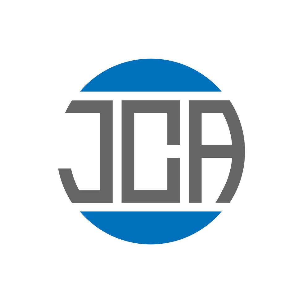JCA-Brief-Logo-Design auf weißem Hintergrund. jca kreative Initialen Kreis Logo-Konzept. JCA-Briefgestaltung. vektor