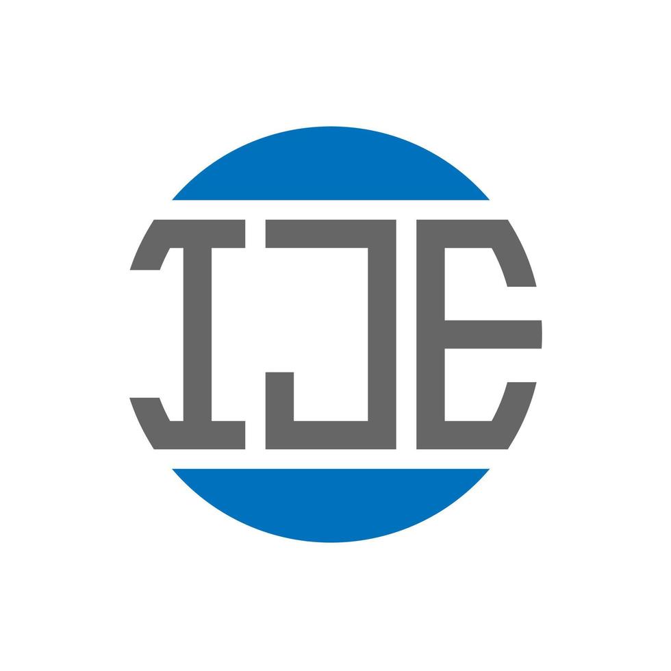 ije brev logotyp design på vit bakgrund. ije kreativ initialer cirkel logotyp begrepp. ije brev design. vektor