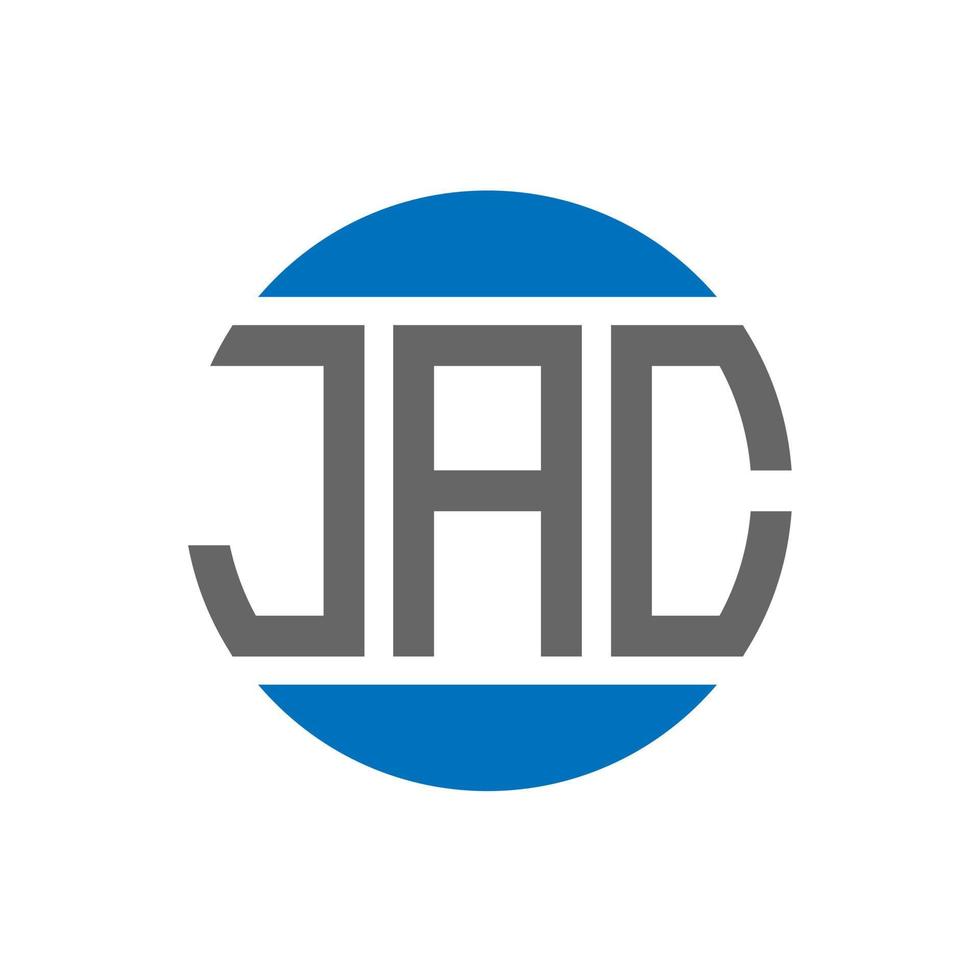 jac brev logotyp design på vit bakgrund. jac kreativ initialer cirkel logotyp begrepp. jac brev design. vektor