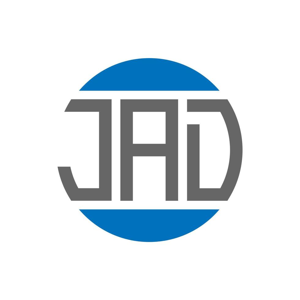 jad brev logotyp design på vit bakgrund. jad kreativ initialer cirkel logotyp begrepp. jad brev design. vektor