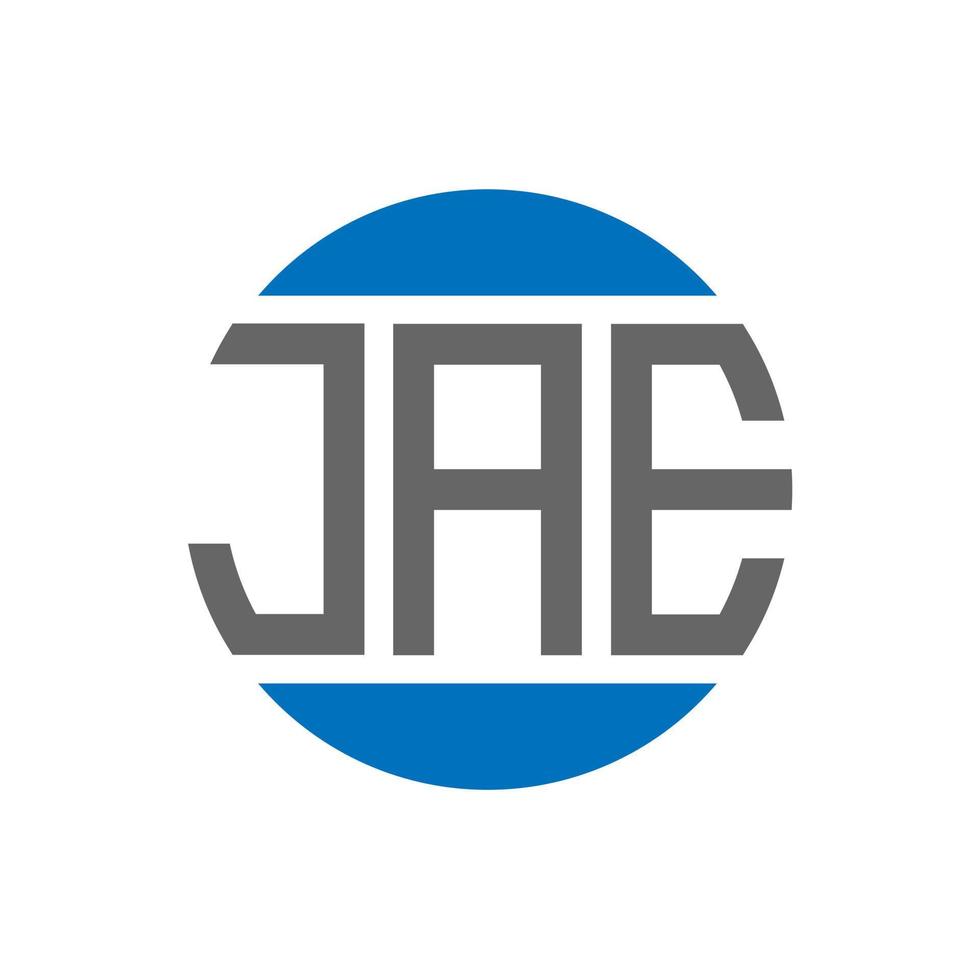Jae-Brief-Logo-Design auf weißem Hintergrund. jae creative initials circle logo-konzept. Ja Briefdesign. vektor