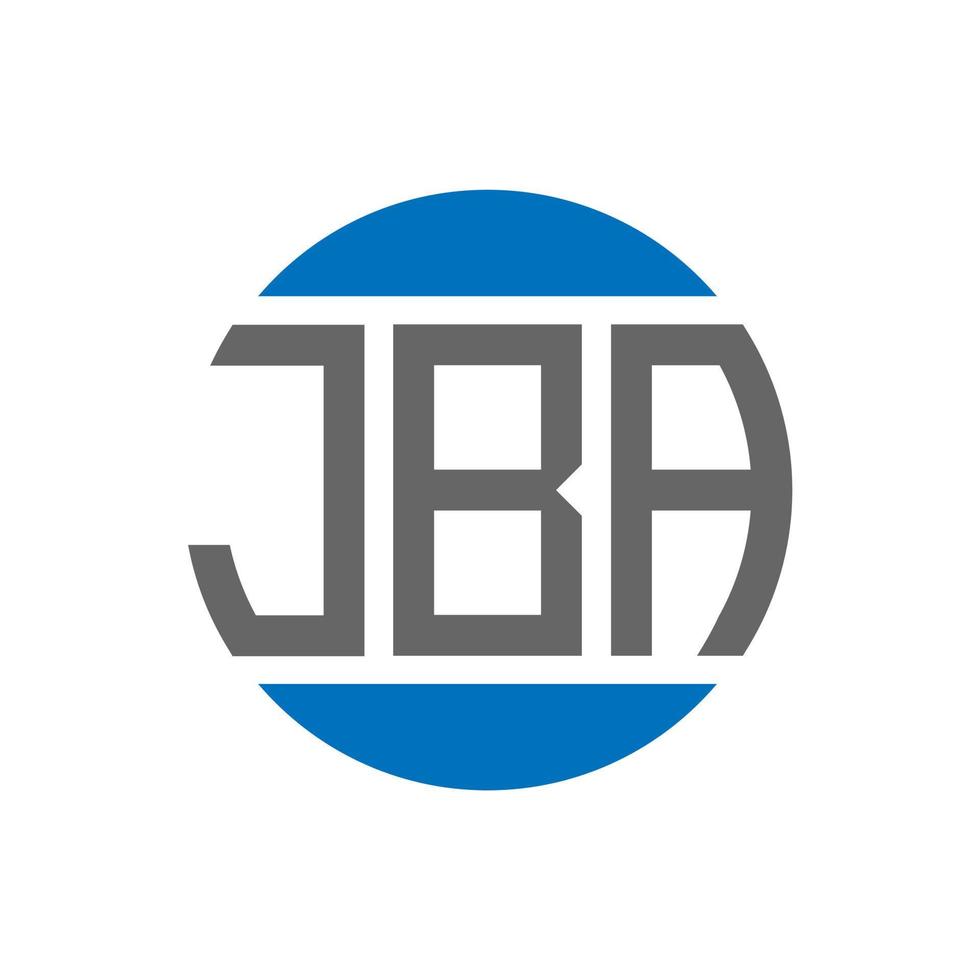 jba brev logotyp design på vit bakgrund. jba kreativ initialer cirkel logotyp begrepp. jba brev design. vektor