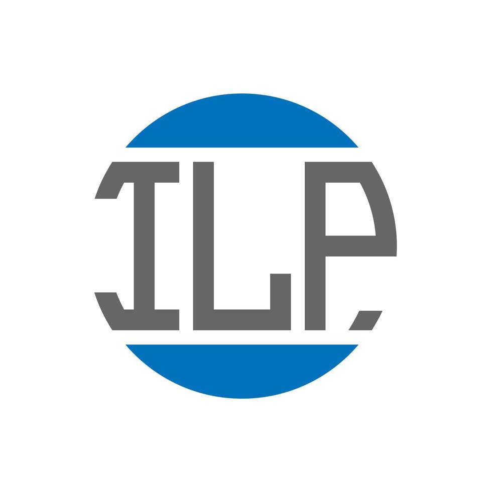 ilp-Buchstaben-Logo-Design auf weißem Hintergrund. ilp creative initials circle logo-konzept. ilp Briefgestaltung. vektor