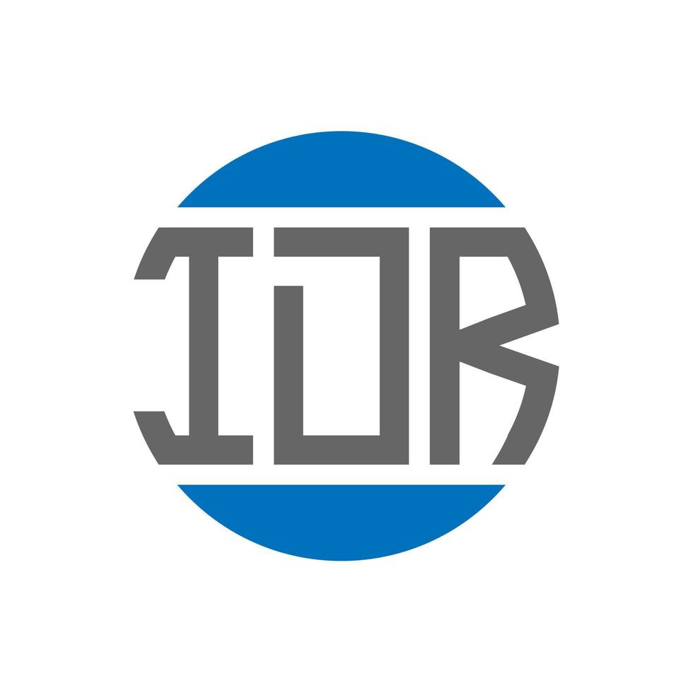 idr-Brief-Logo-Design auf weißem Hintergrund. idr creative initials circle logo-konzept. idr Briefgestaltung. vektor