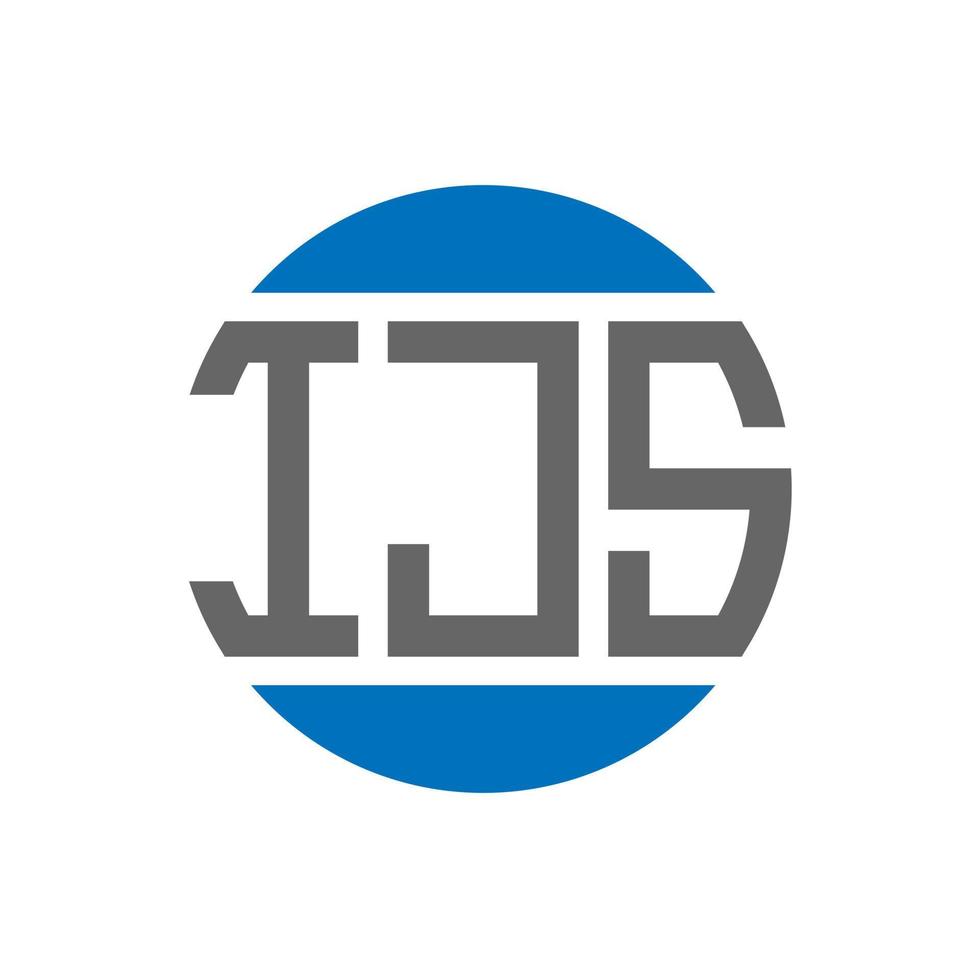 IJ brev logotyp design på vit bakgrund. IJ kreativ initialer cirkel logotyp begrepp. IJ brev design. vektor
