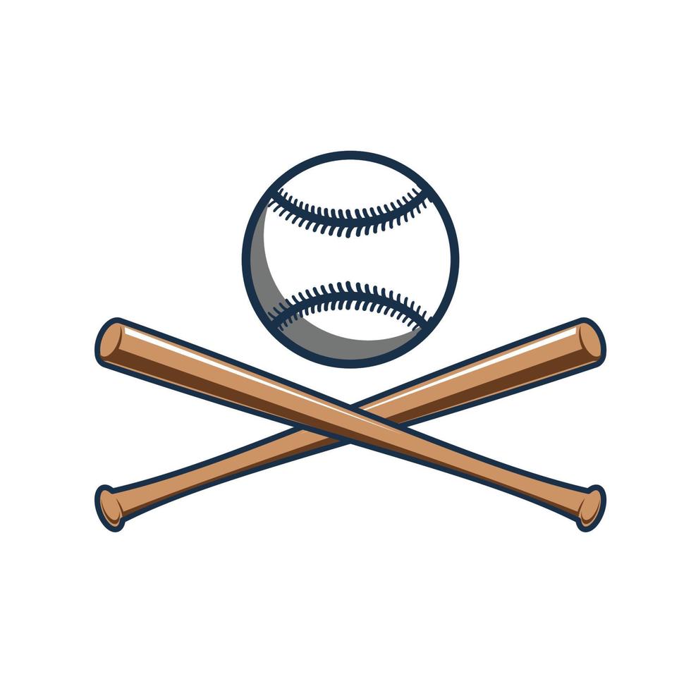 Baseball-Sport-Logo-Vektor-Design vektor