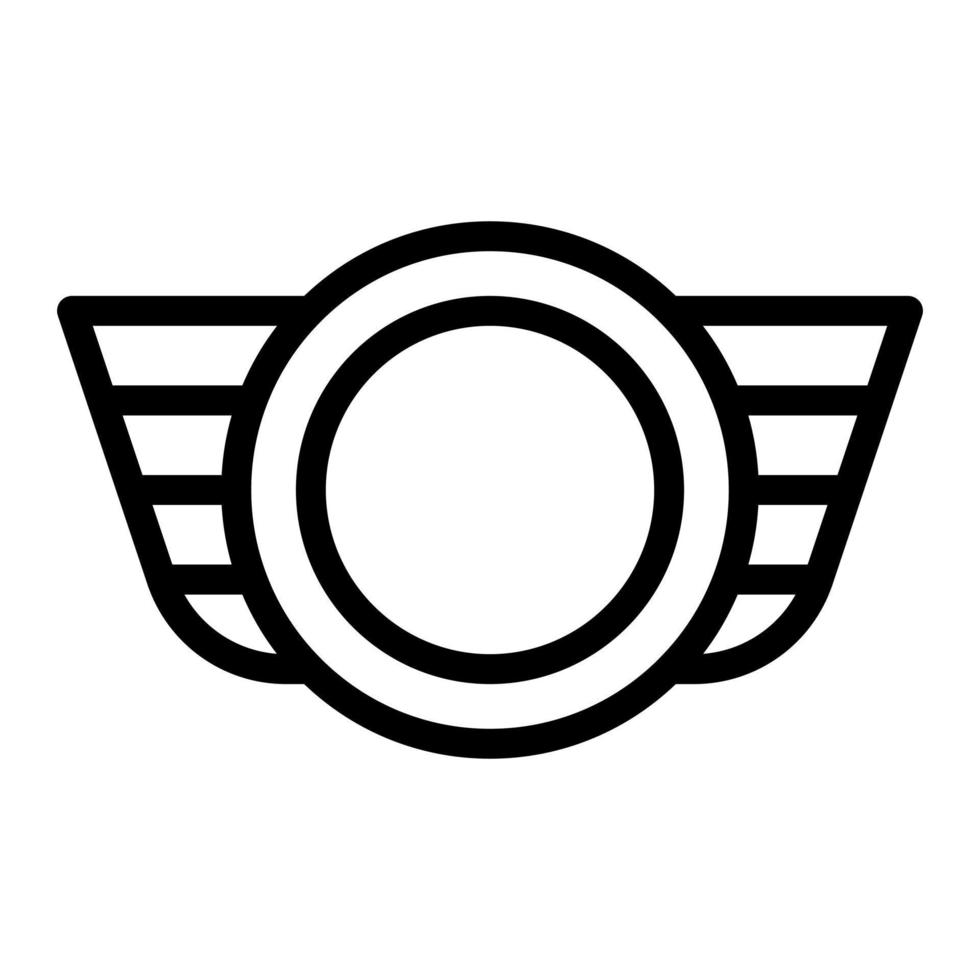 Award-Illustrationsvektor und Logo-Symbol Armee-Waffen-Symbol perfekt. vektor