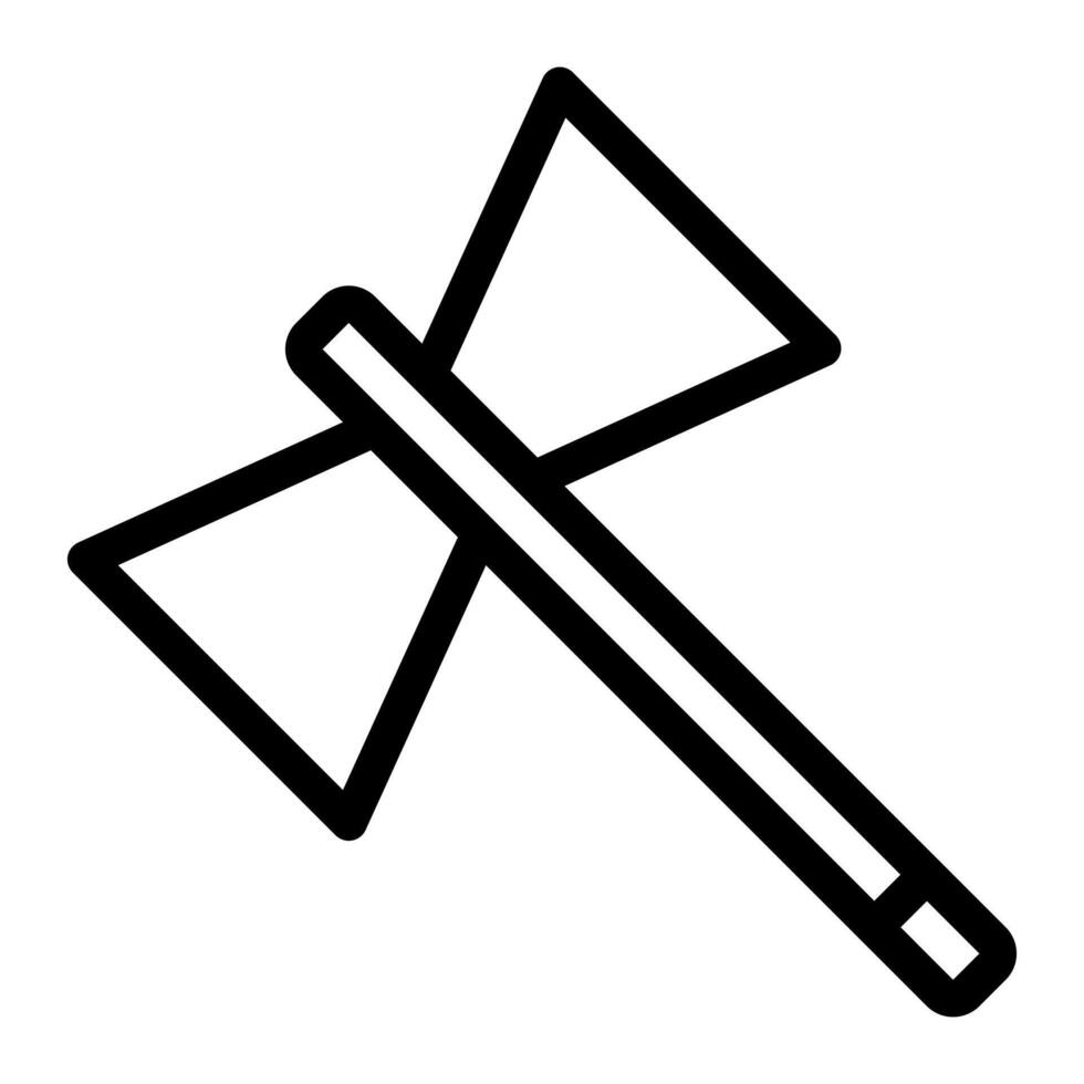 Axt-Illustrationsvektor und Logo-Symbol Armee-Waffen-Symbol perfekt. vektor