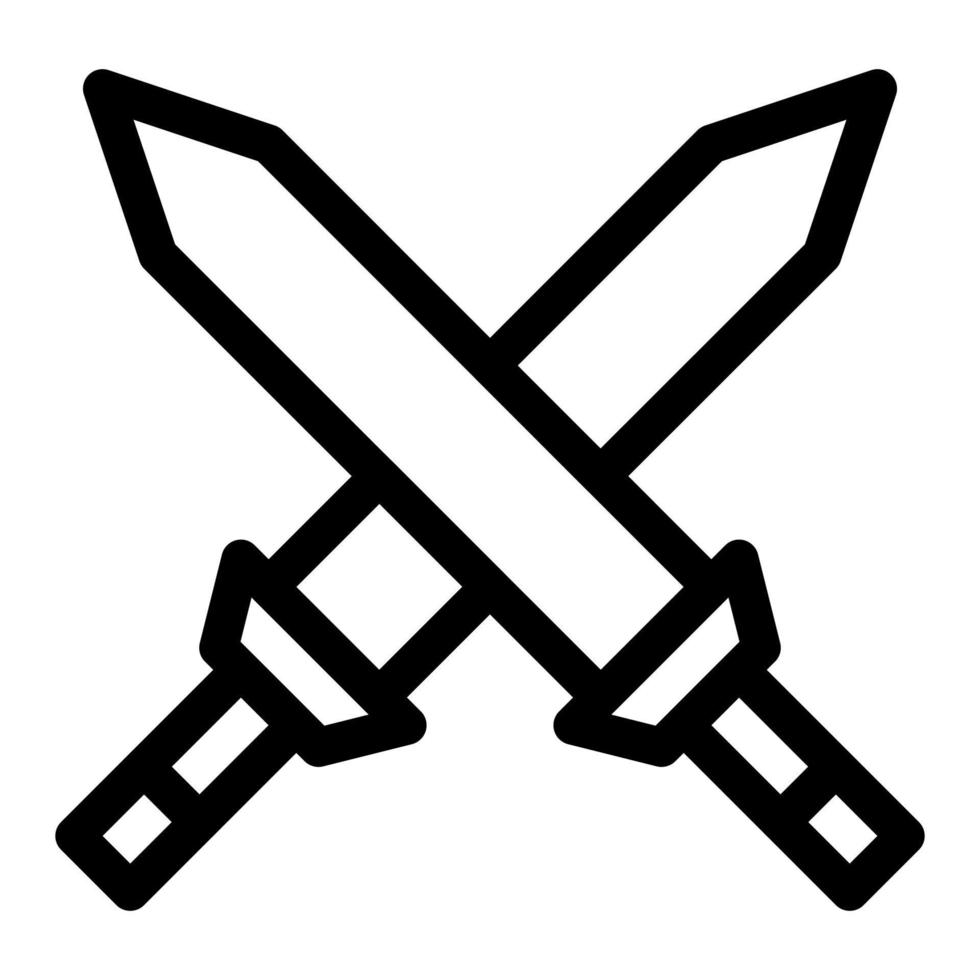 Schwert Illustration Vektor und Logo Symbol Armee Waffensymbol perfekt.