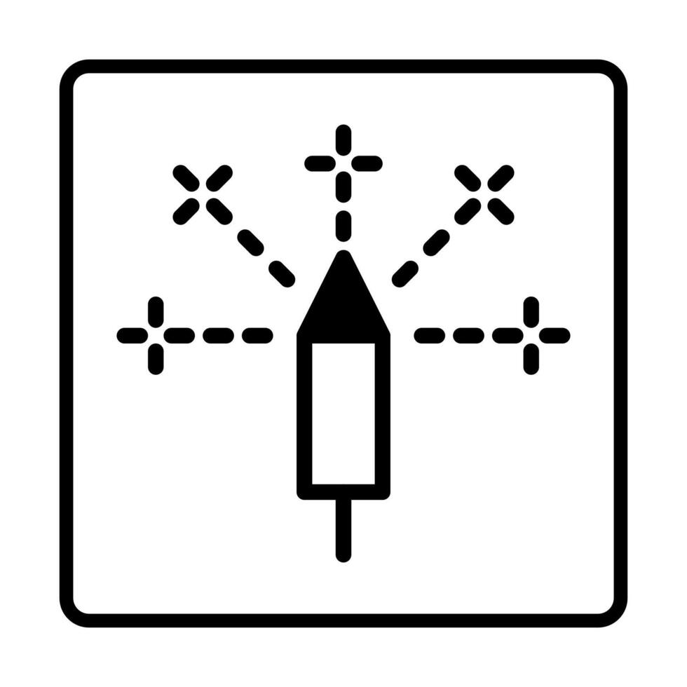 Feuerwerk-Dualtone-Symbol. Zeichensymbole für soziale Medien. vektorillustration lokalisiert für grafik- und webdesign. vektor