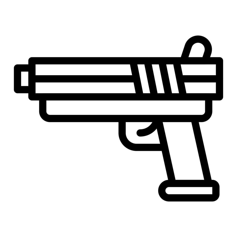 Waffenillustrationsvektor und Logo-Symbol Armeewaffensymbol perfekt. vektor