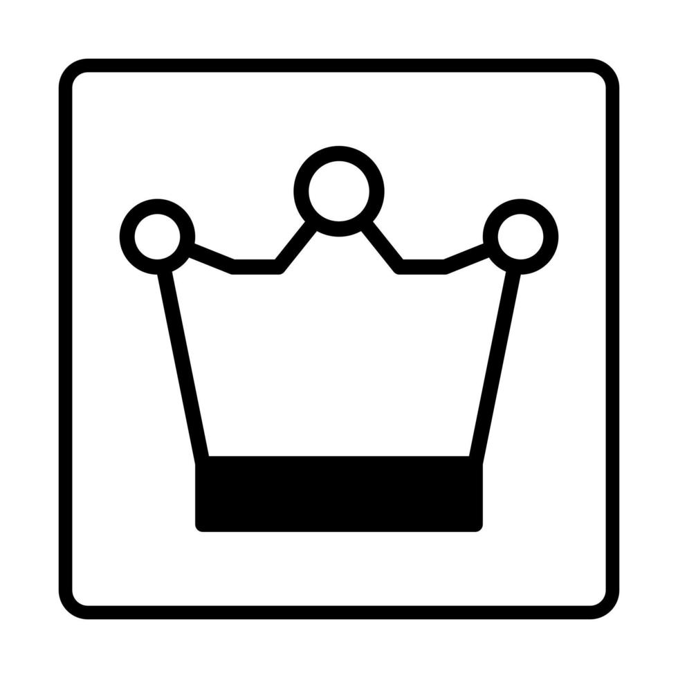 Krone Dualtone-Symbol. Zeichensymbole für soziale Medien. vektorillustration lokalisiert für grafik- und webdesign. vektor