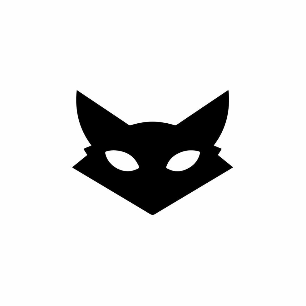 Katzensymbol-Logo. Aufkleber Stammes-Tattoo-Design. Schablonenvektorillustration vektor