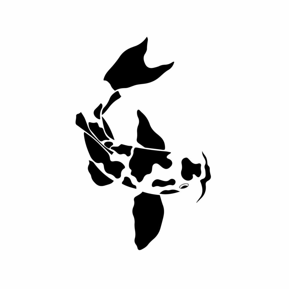 Goldfisch-Symbol-Logo. Vektor-Illustration. vektor