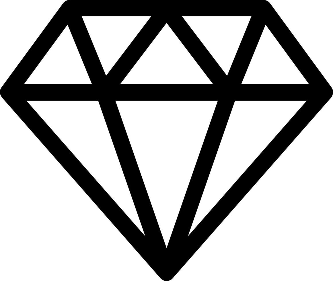 Diamantvektorsymbol, einfaches Logo, vektor