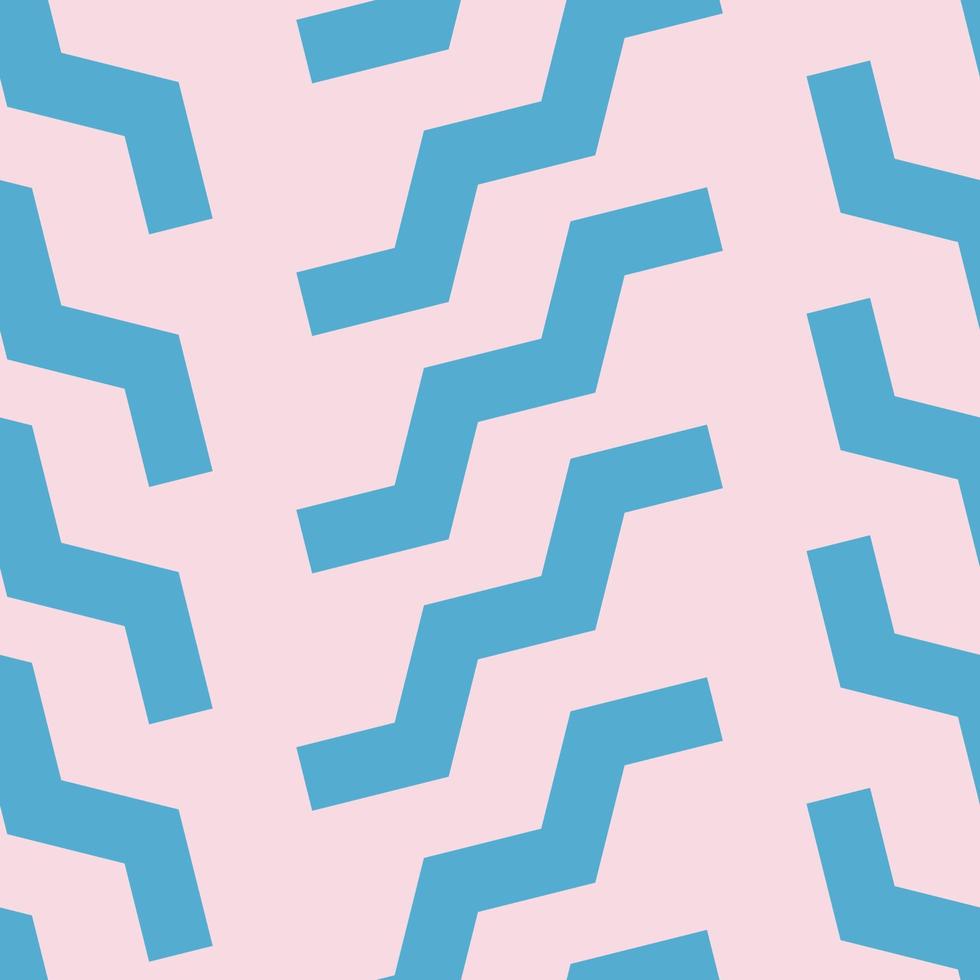 Vektorsparrenmuster, rosa und blauer geometrischer abstrakter Hintergrund vektor