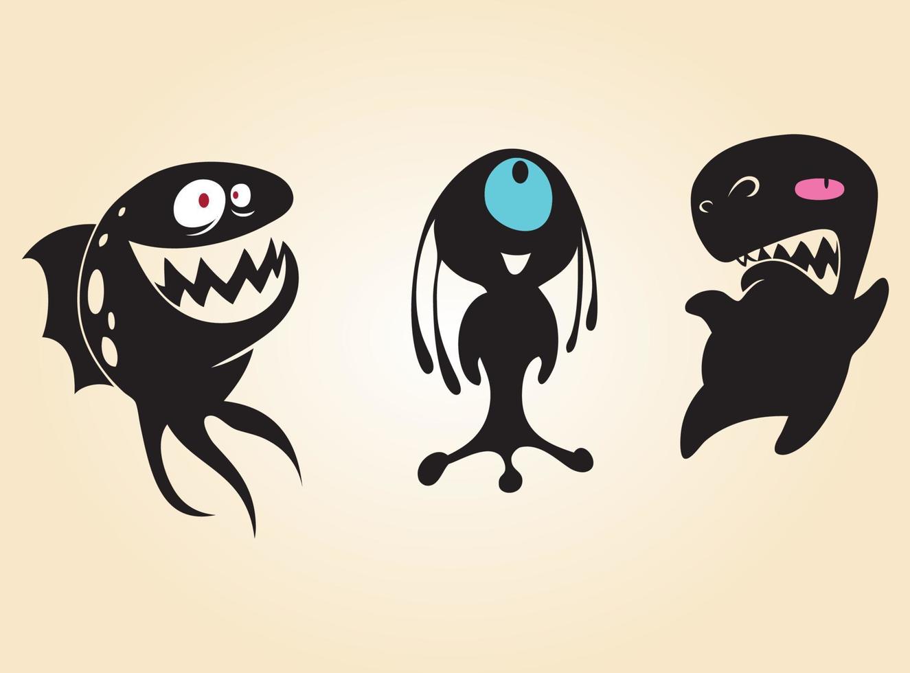 süße Monster ClipArt vektor