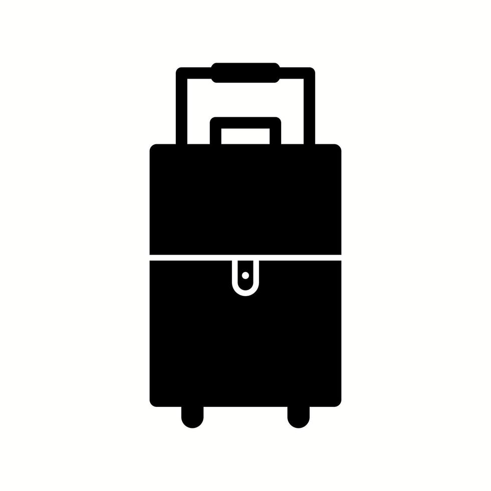 unik resväska vektor glyf ikon