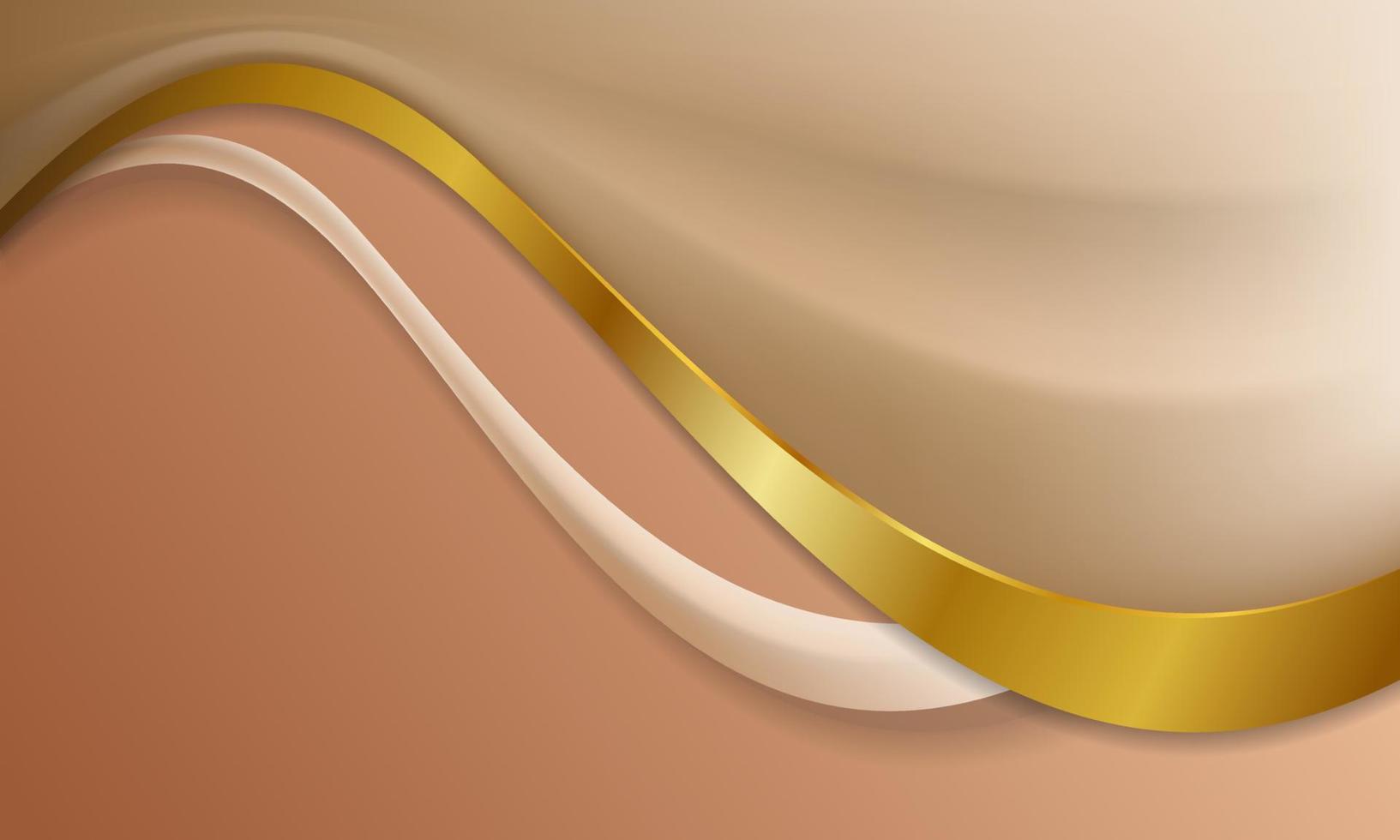 silke tyg lyx bakgrund med gyllene rader vektor
